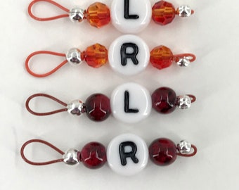 Sock Knitters Stitch Markers Left and Right - US 5 - Item No. 1170