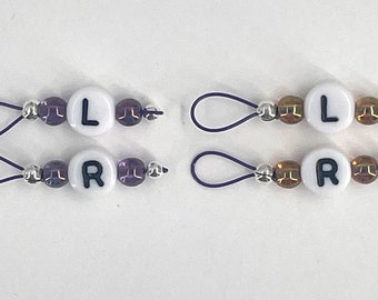 Sock Knitters Stitch Markers Left and Right - US 5 - Item No. 1396