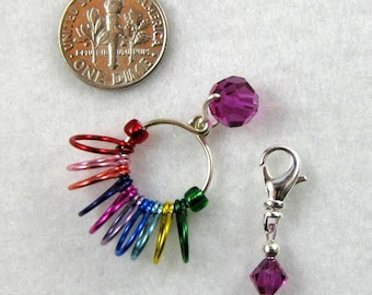 Contador de 110 filas de arcoíris hecho a mano - Elige tu color - Talla 10 de EE. UU. - Artículo n.° 816