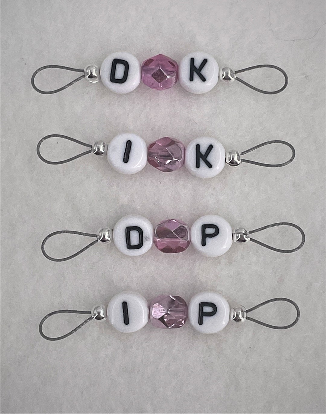 Bubblegum Pink Stitch Markers for Knitting - Increase, Decrease, Knit ...