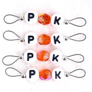 Stitch Markers for Knitting - Knit, and Purl Set of Four - US 5 - Item No. 1456