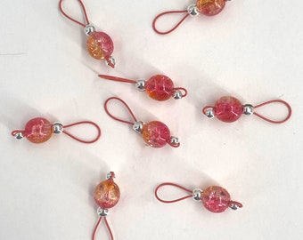 Marqueurs souples fuchsia et orange craquelé - Article n° 1367