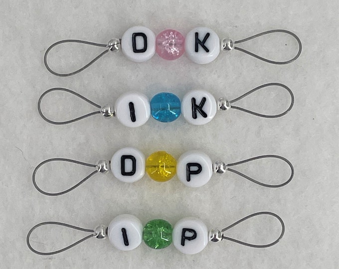 Crackle Bead Increase Decrease Stitch Markers for Knitting - US 10 ...