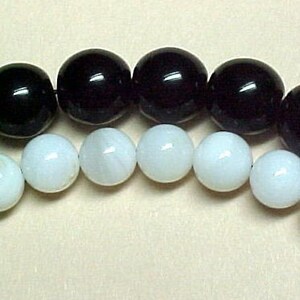Abacus Row Counter Bracelet With or Without Extender Genuine Mother of Pearl and Black Onyx Item 493 Bild 3