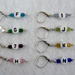 Rainbow Lettered Crochet Removable Stitch Markers - Item No. 1103