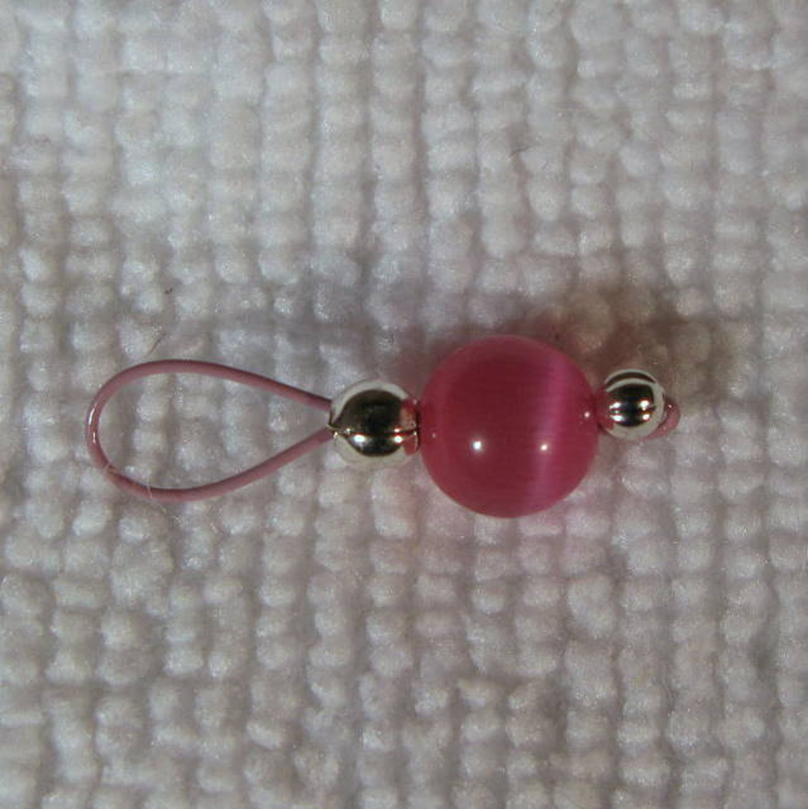 Rose Cats Eye on Blush Pink Wire Stitch Markers US 5 Item Etsy