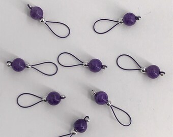 Purple Crazy Lace Stitch Markers - US 10 - Item No. 1209