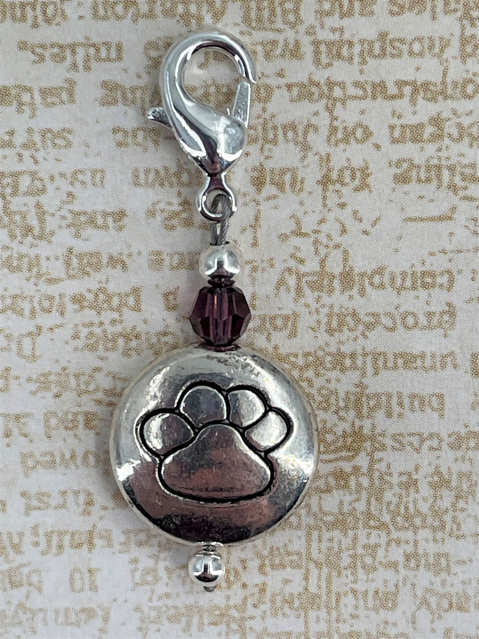 Animal Paw Print Removable Lobster Claw Stitch Markers Item Etsy