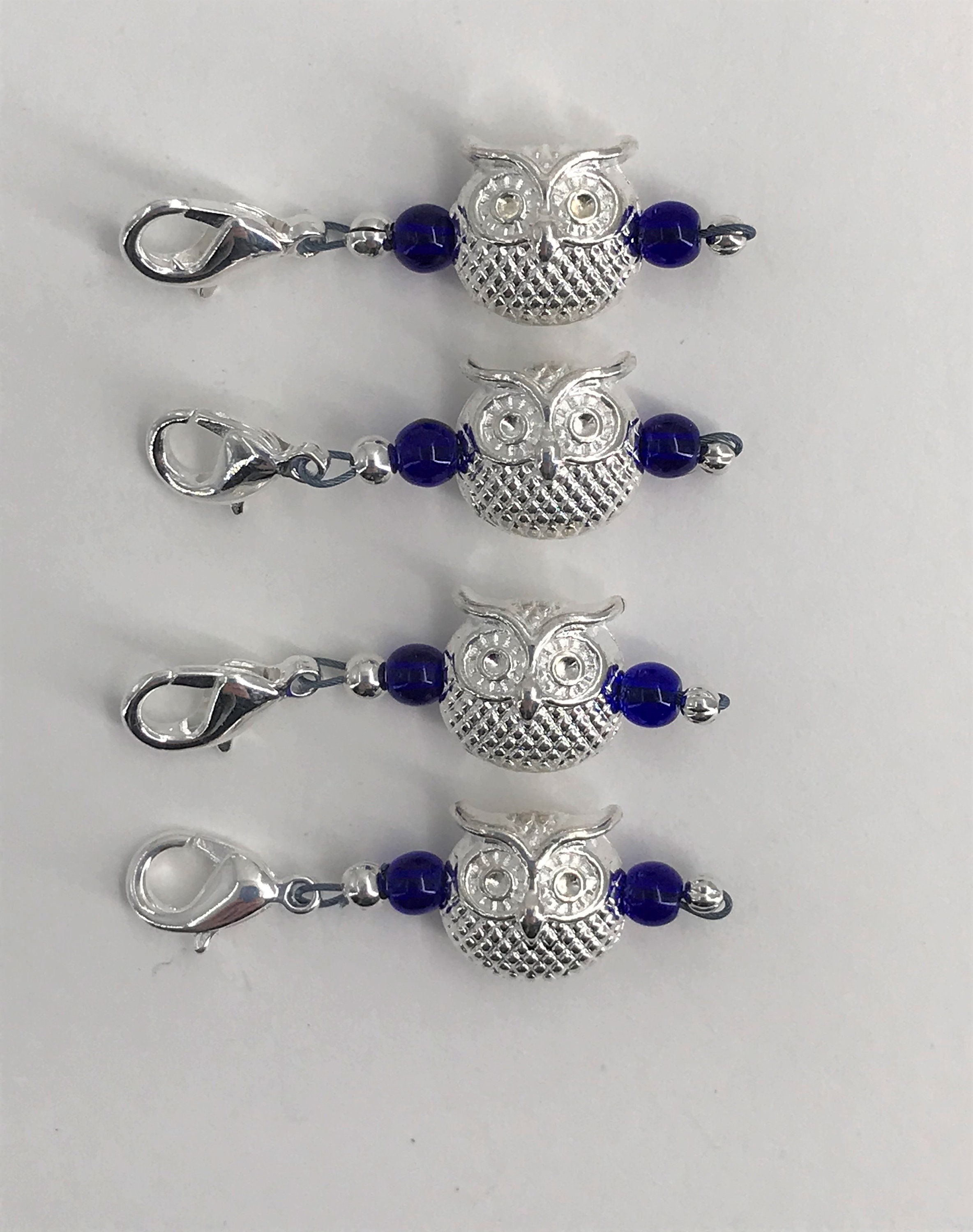 Silver Owl Removable Lobster Claw Stitch Markers Item No. Etsy