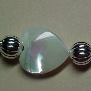 Abacus Row Counter Bracelet With or Without Extender Genuine Mother of Pearl and Black Onyx Item 493 Bild 2