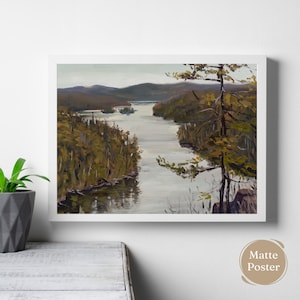 Nature Art Print, Outdoors Poster, Minnesota Artwork, Cabin Decor, Lake House Decor, Travel Print, Above King Bed Art Prints, Travel Poster