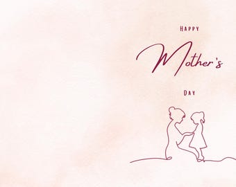 Tarjeta del Día de la Madre / Impresión instantánea