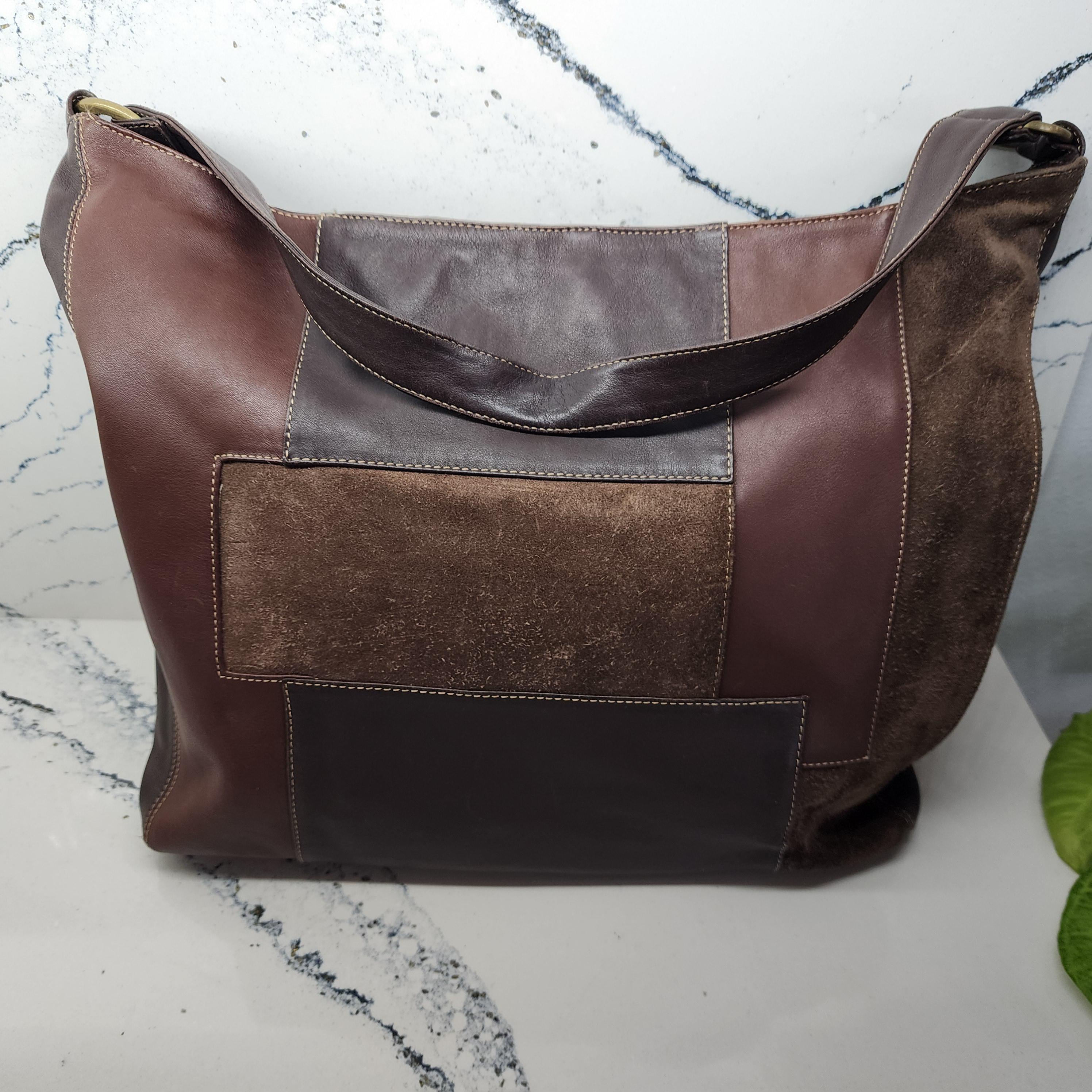 Marco Buggiani Brown Leather Crossbody Messenger Style Bag