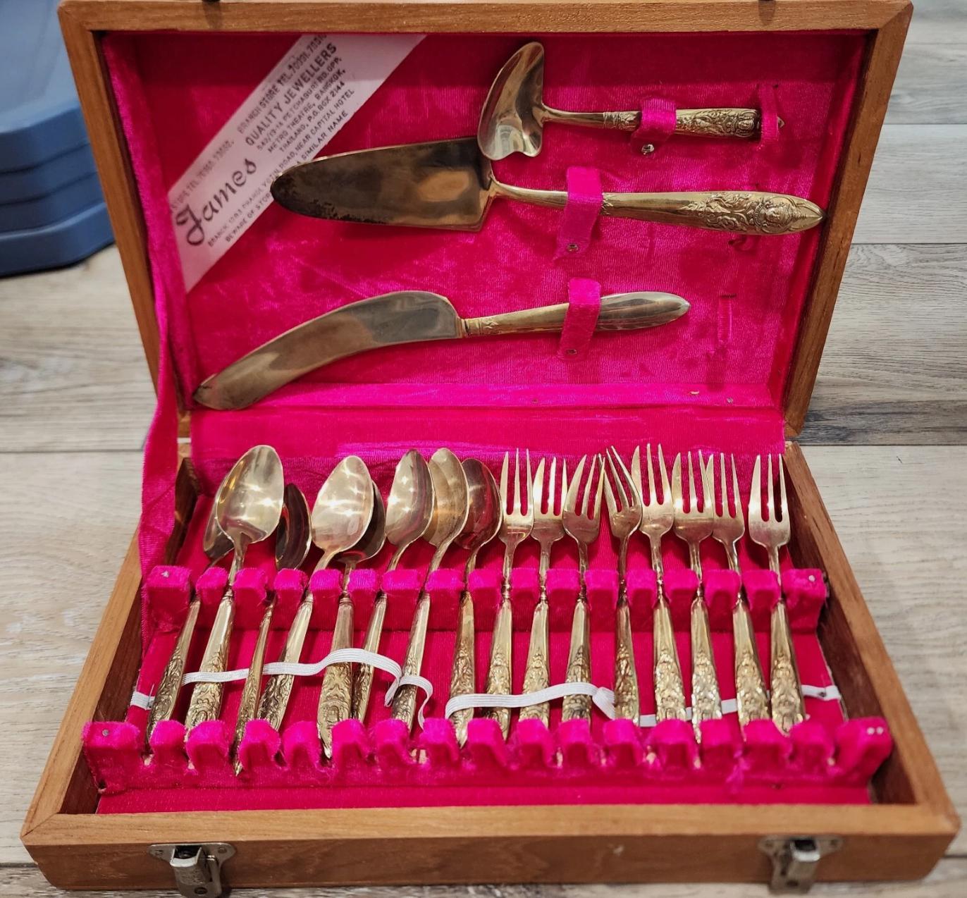 【2025年】高評価レビューアイテム特集 set cutlery bronze Thai - 日本 Etsy カトラリー(スプーン等)