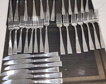Couverts en acier inoxydable Cambridge CBS98, 35 pièces - Couteau, fourchette, cuillère