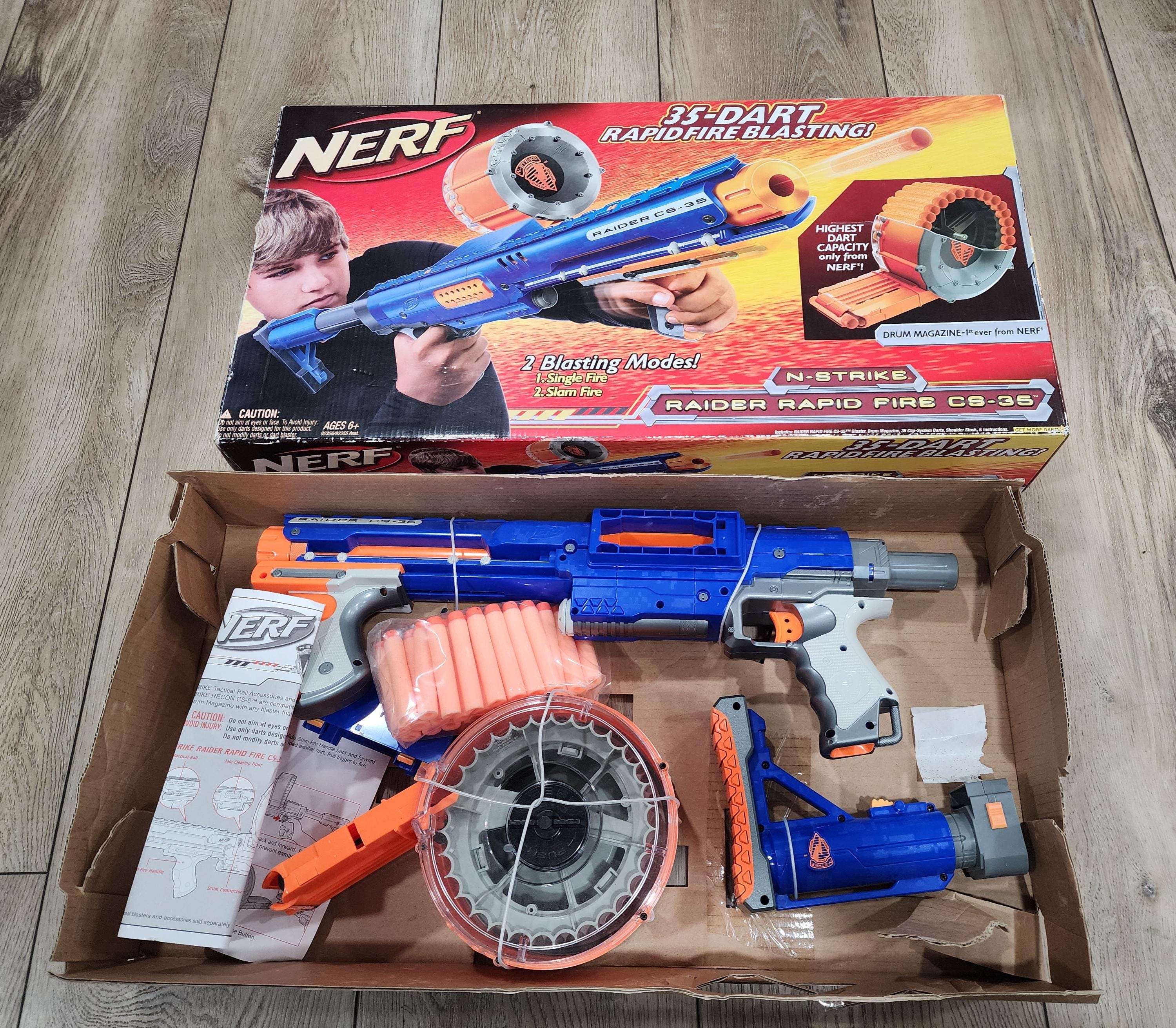 Raider Rapid Fire Nerf 35 Round Drum NERF 35 ROUND Drum Magazine