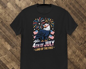 4th of July Eagle USA Flag T-Shirt: Patriotic Unisex Shirt