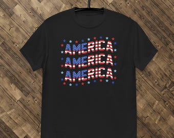 American Flag 4th of July T-Shirt: Patriotic Unisex Shirt