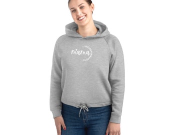Pullover-sweatshirt met capuchon voor mama, perfect als Moederdagcadeau met het opschrift mom = SOUL MATES
