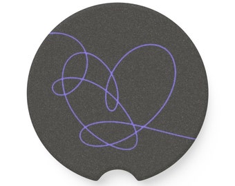 Posavasos de esteatita para coche bts