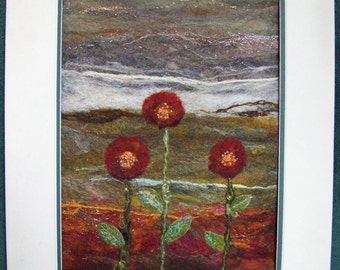 Sale - No.724 Triplets - Needlefelt Art XLarge