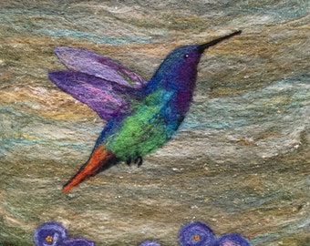 No.781 Little Jewel - Needlefelt Art XL - Wool Painting