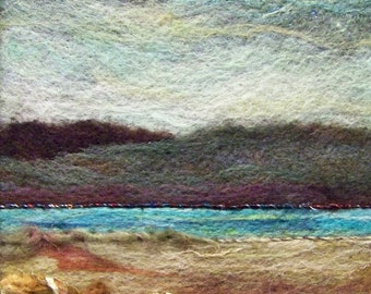 No.245 Warm Water - Needlefelt Art Large