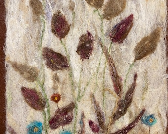 No.424 Floral Too - Needlefelt Art Large