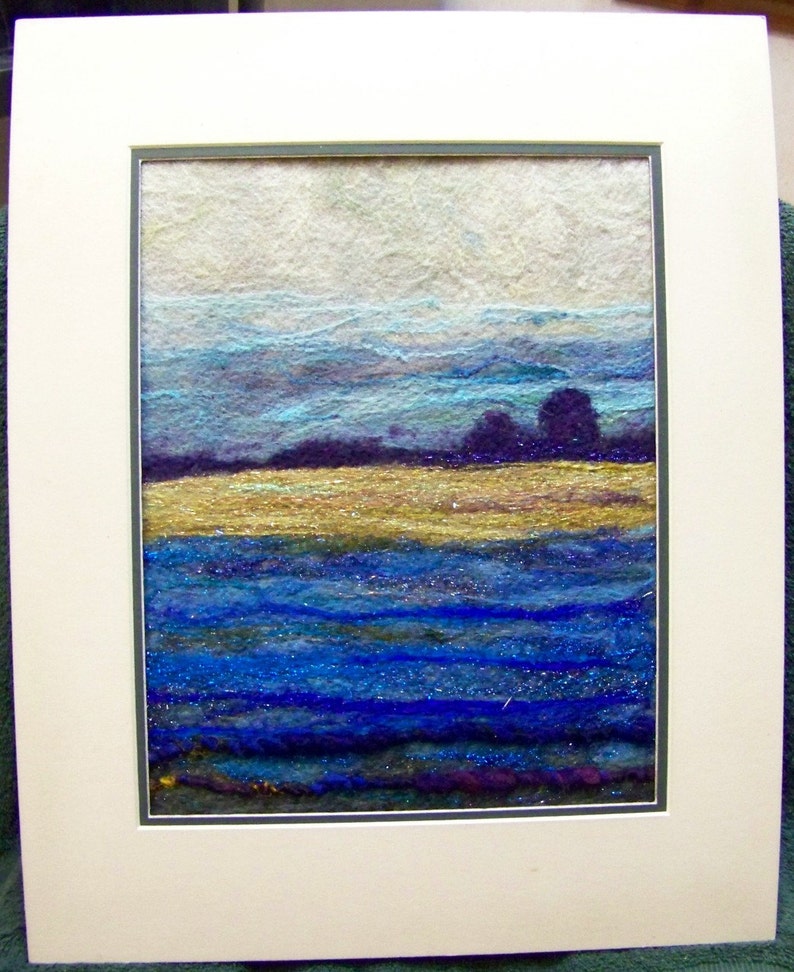 No.672 Golden Field Needlefelt Art XLarge image 2