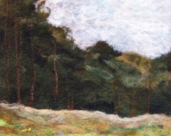 No.749 Treeline Too - Needlefelt Art XL - Wool Painting