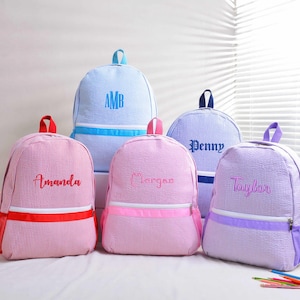 Toddler Backpack,Personalized Kids Backpack With Name,Custom Kindergarten Toddler gifts,Monogram Backpacks for Girls Boys,Back to School