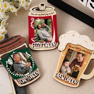 Custom Photo Car Visor Clip,Personalized Dad Car Visor Clip,Father&#39;s Day Gift for Dad,Gift for Dad from Son or Daughter Sentimental Keepsake