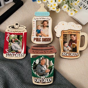 Personalized Dad Car Visor Clip,Custom Photo Car Visor Clip,Father&#39;s Day Gift for Dad,Gift for Dad from Son or Daughter Sentimental Keepsake