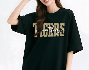 チームマスコットTシャツPNG、タイガースPNG、スクールスピリットPNG、マスコットシャツデザイン、ゲームデースクールスピリット昇華PNG、昇華シャツPNG