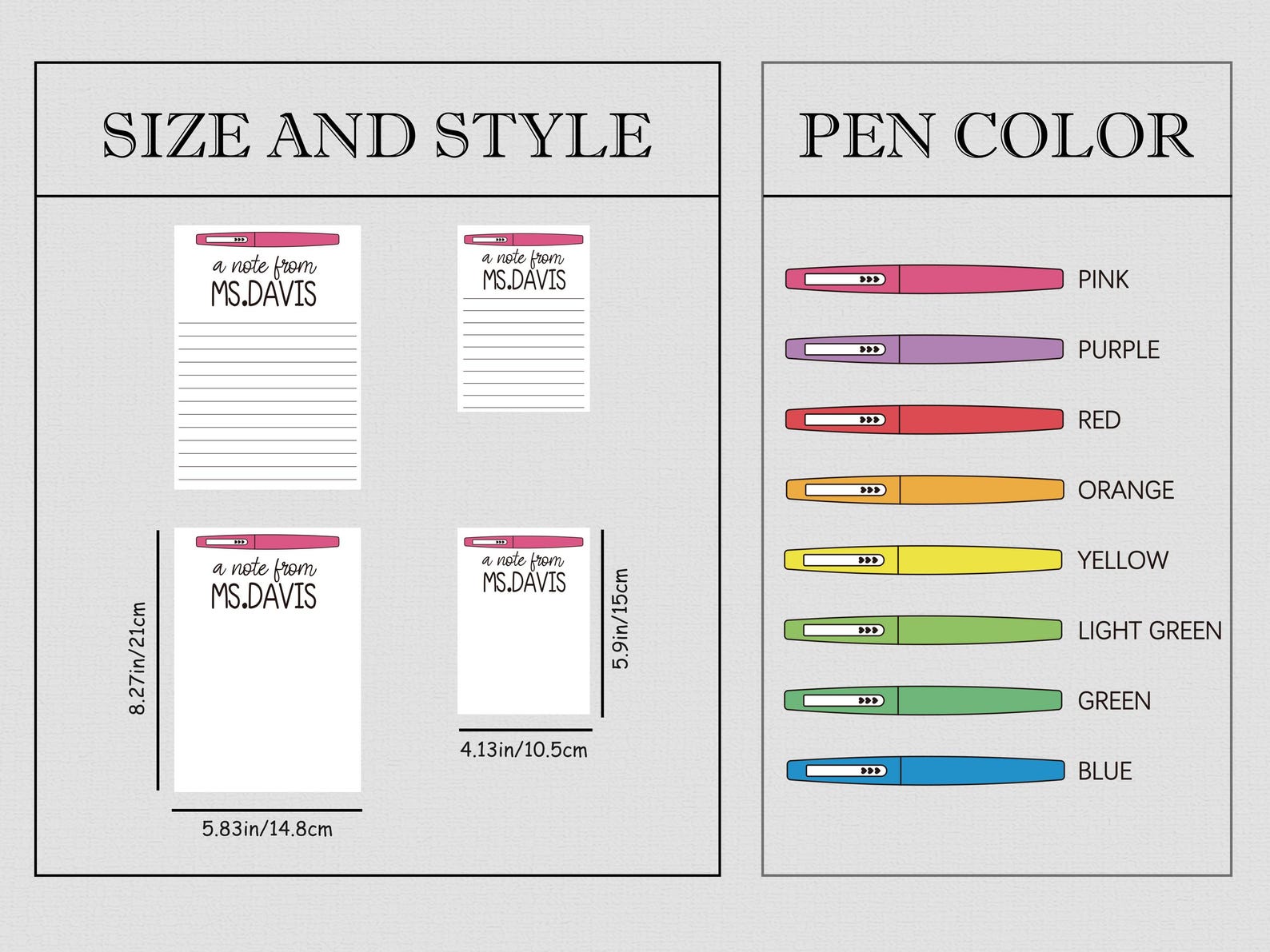 Personalized Teacher Notepad, Customizable Notepad, Back to School ...