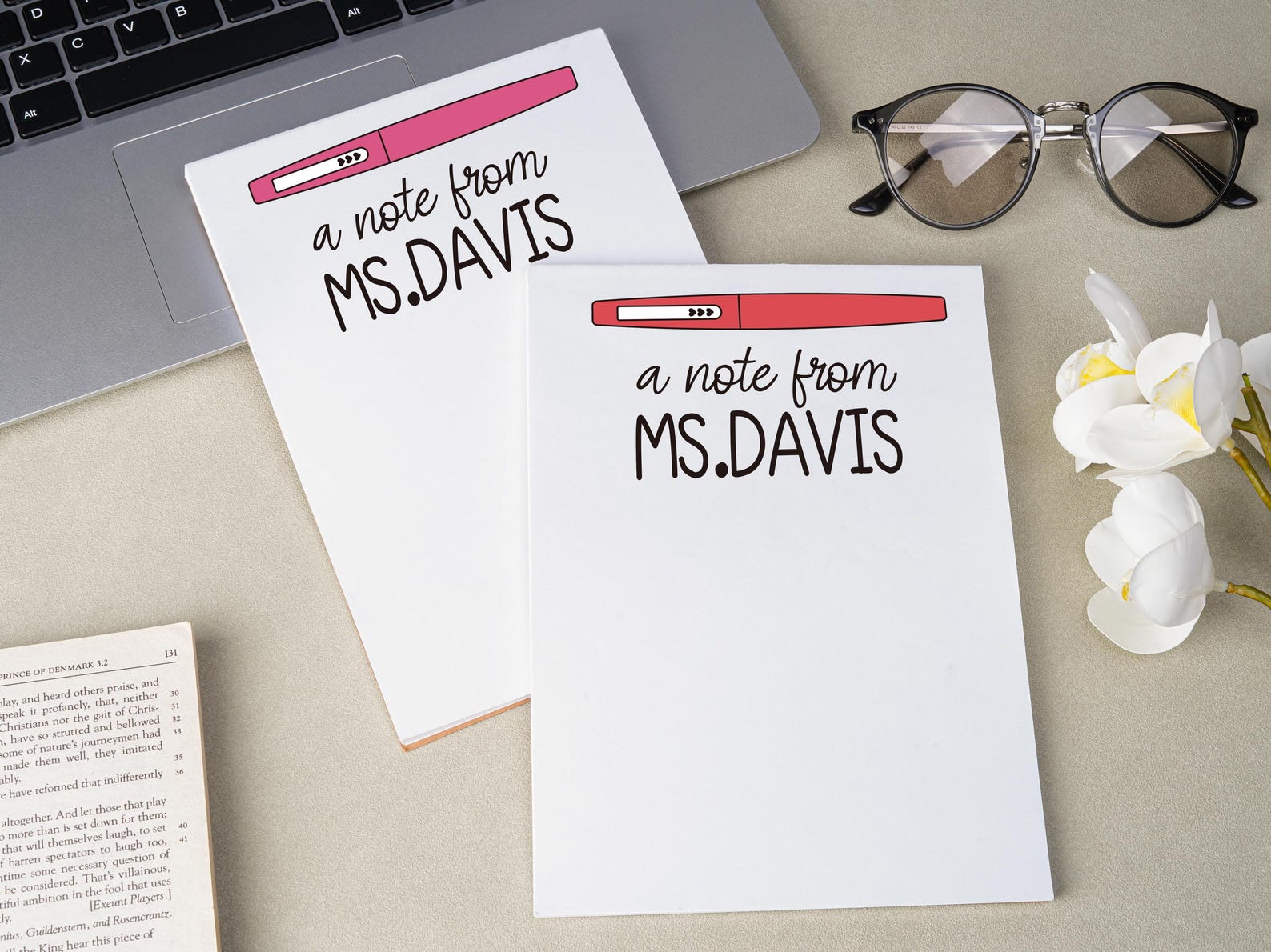 Teacher Appreciation Gift, Customizable Notepad for Educators, Back to ...