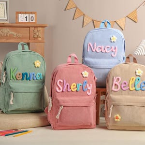 Sac à dos personnalisé pour enfant avec nom, cartable personnalisé, cartable pour tout-petit, sac à dos pour enfant et tout-petit, sac à dos pour enfant, sac à dos pour enfant