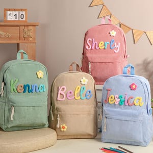 Sac à dos personnalisé pour tout-petit avec nom, cartable personnalisé, cartable pour tout-petit, sac à dos pour enfant, cartable pour fille et garçon, sac à dos pour enfant