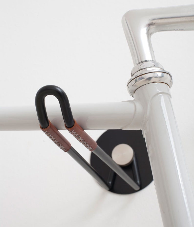 Bike Hooks / Black Vintage Skin / BRASS image 1