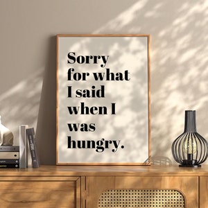 Said when was Hungry Wall Art Print Vintage Bar Cart Retro Aesthetic Kitchen Decor Poster Apartment Decor Instant Printable Digital Download