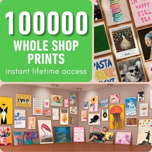 ENTIRE SHOP SALE Mega Bundle Wall Art Set, Printable Maximalist Gallery, Trendy Aesthetic Prints, Eclectic Posters Instant Digital Download