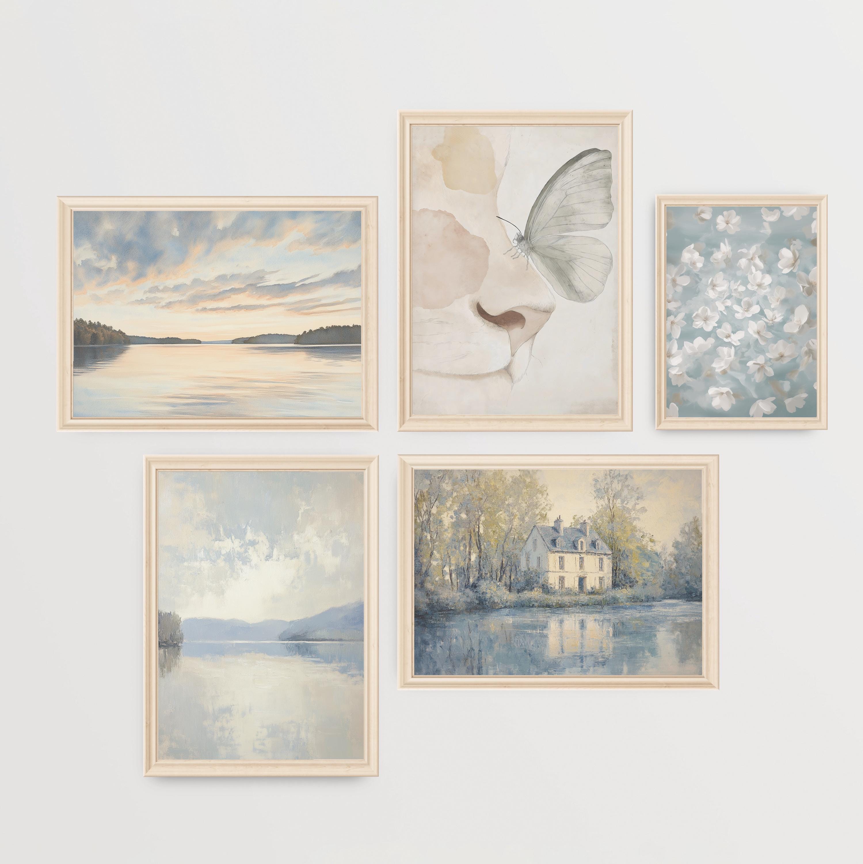 Neutral Muted Vintage Prints Wall Set of 10 Prints, Gallery Art Print ...
