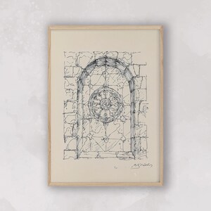 Dark Minimalist Line Sketch Print, Modern Scematic Tapestry Bedroom Wall Art Decoration, Eclectic Still Life Poster, Downloadable Decor