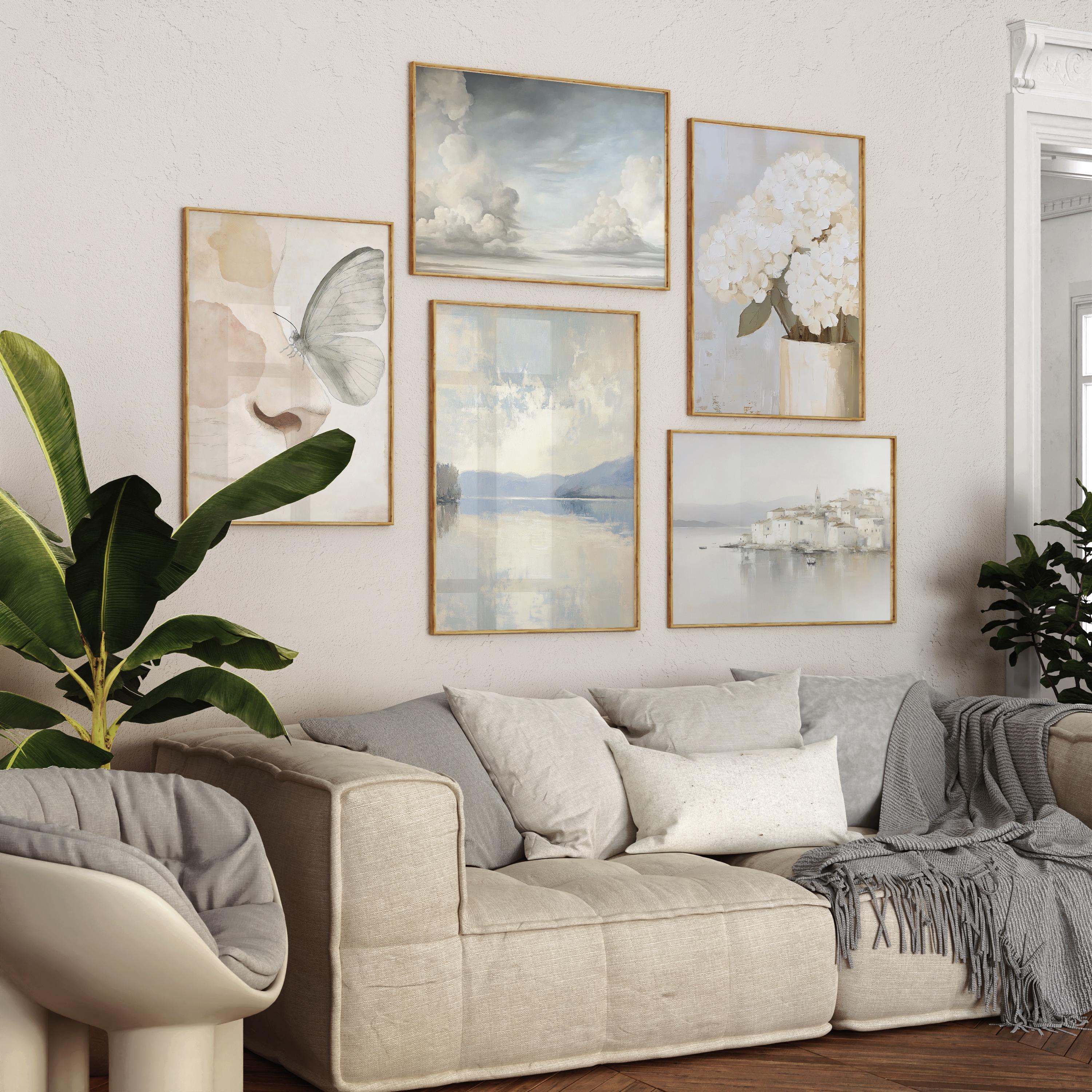 Neutral Muted Vintage Prints Wall Set of 10 Prints, Gallery Art Print ...