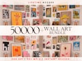 WHOLE SHOP SALE 50000 Mega Wall Art Set, Printable Maximalist Gallery, Trendy Aesthetic Prints, Eclectic Posters Instant Digital Download