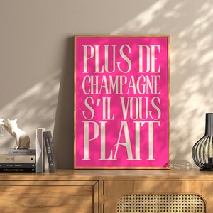 Add Champagne, Please Wall Art Therapy Print Vintage Bar Cart Retro Wall Art Aesthetic Kitchen Decor Poster College Apartment Decor Funky
