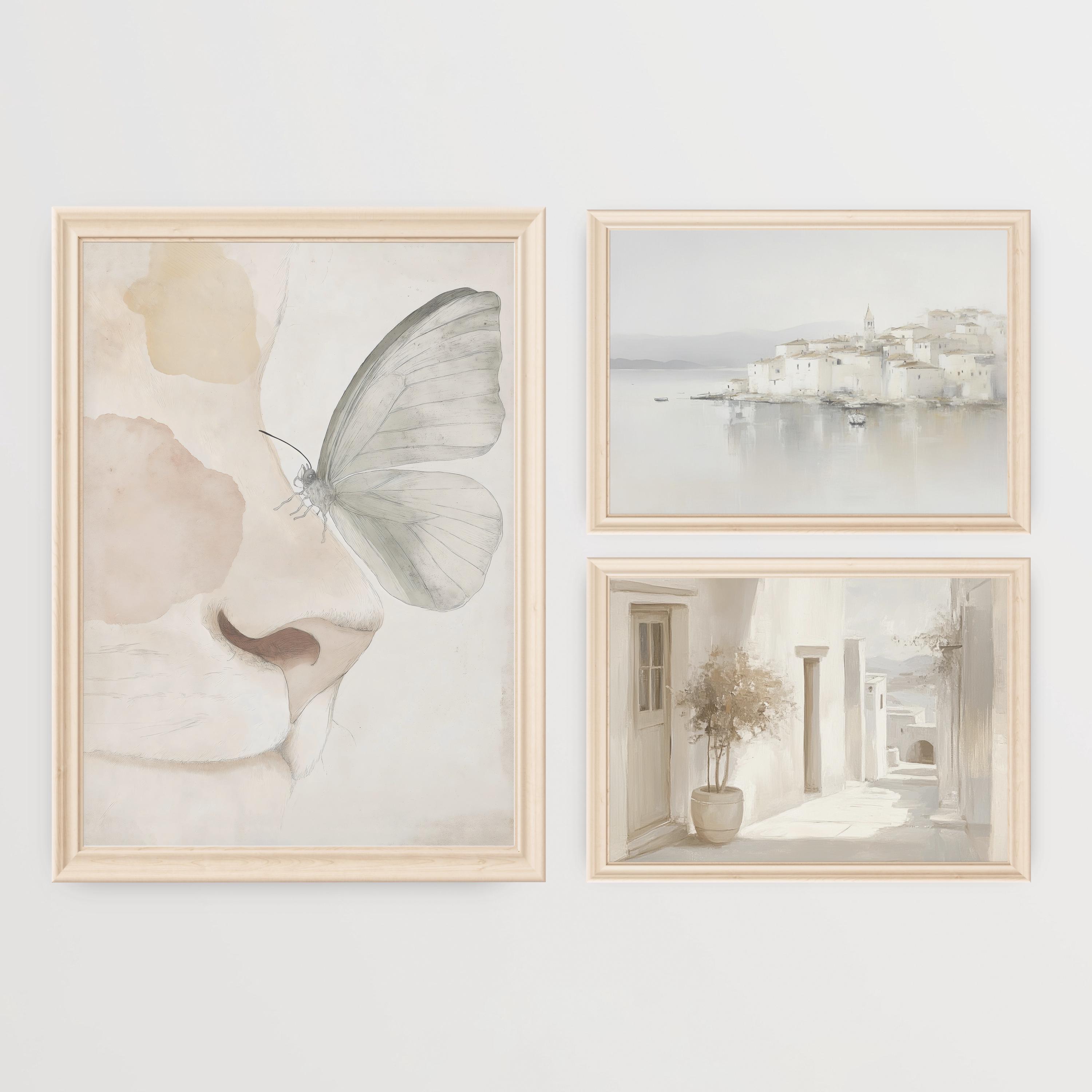 Neutral Muted Vintage Prints Wall Set of 10 Prints, Gallery Art Print ...