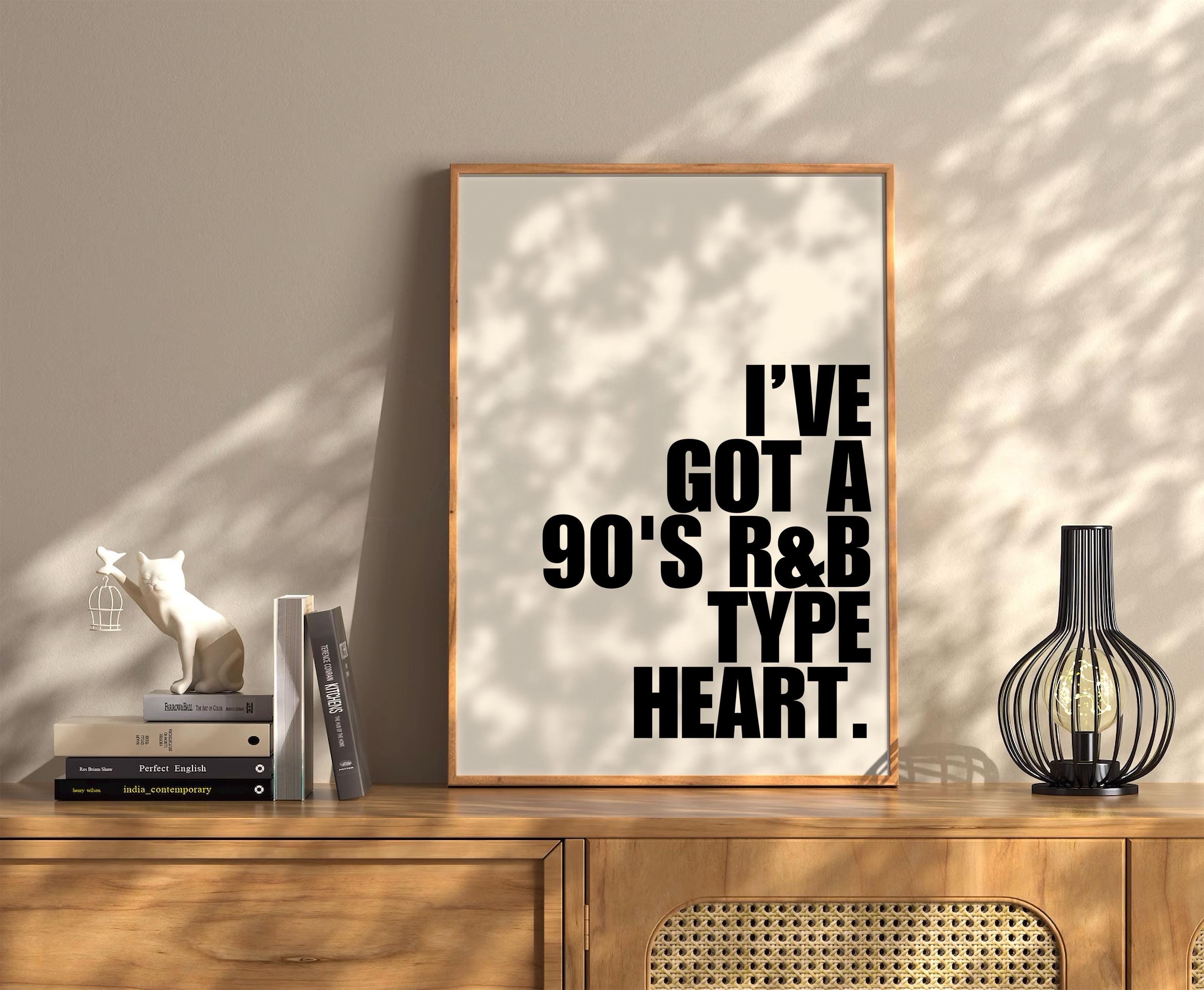 【R&B】Promysc Art Of Love Just Because (I Love You) - Art Deco Romance Art Print
