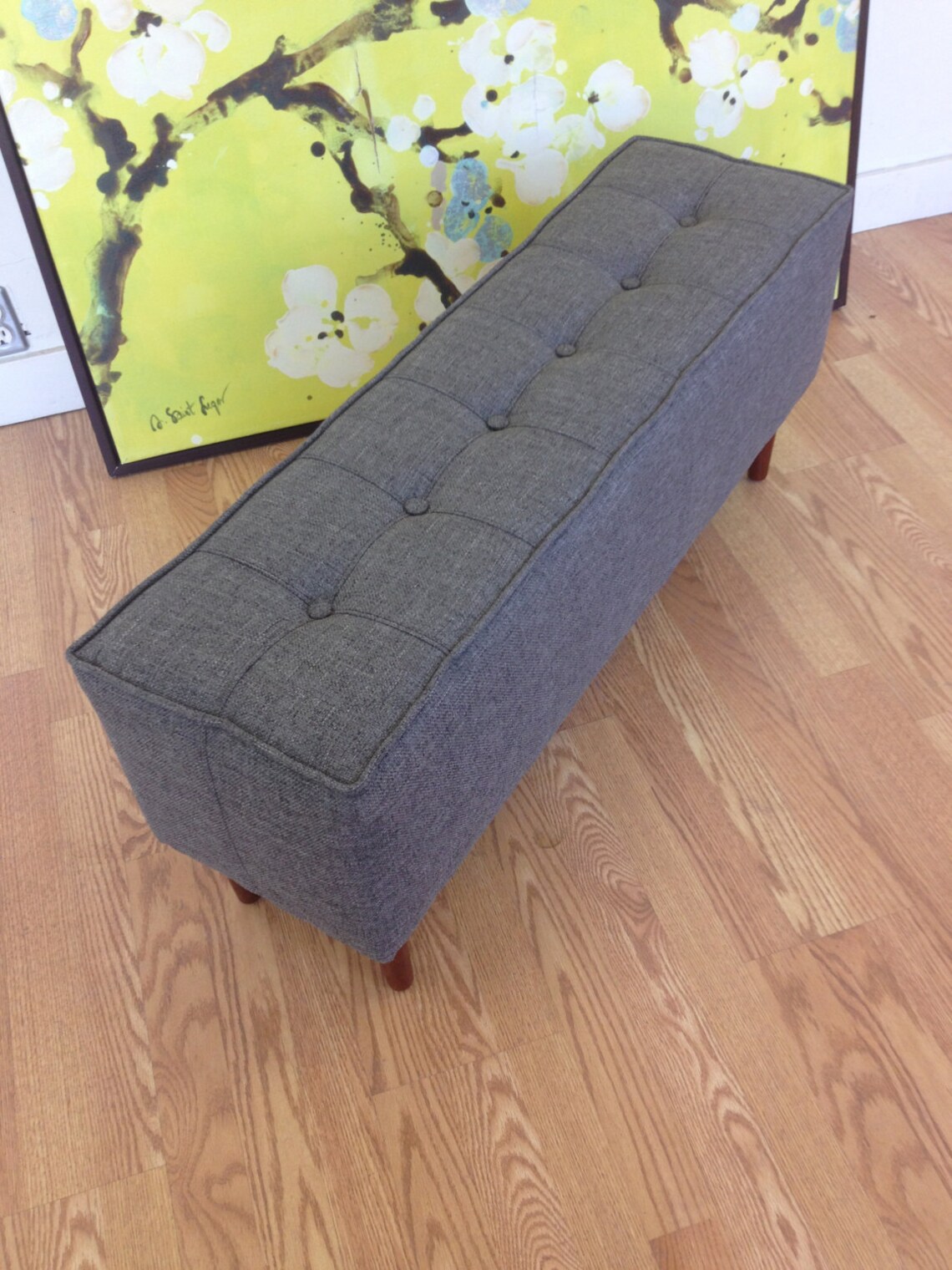 Bokz Button Top Console bench F4SS Eames Era Mid Century Etsy