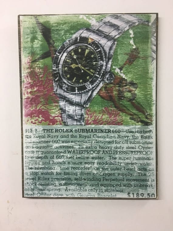 rolex submariner advertisement